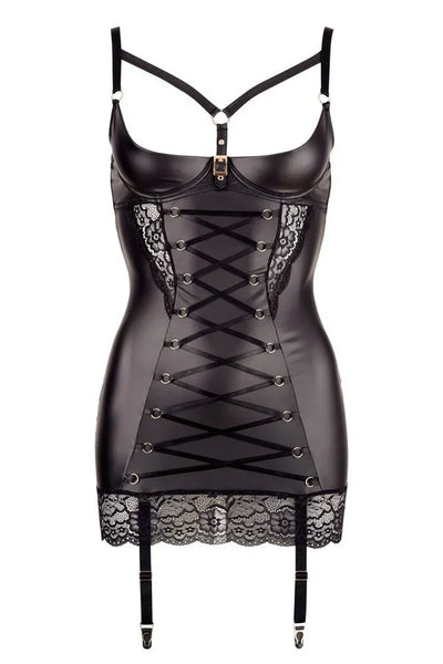 Nuisette ouverte noire (M) par Abierta Fina