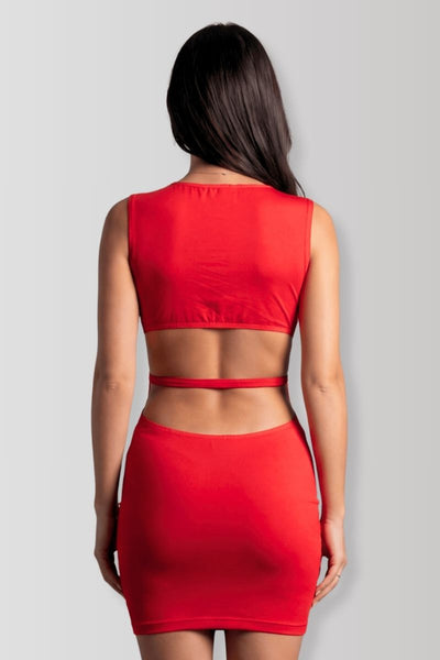 Robe rouge Olivia