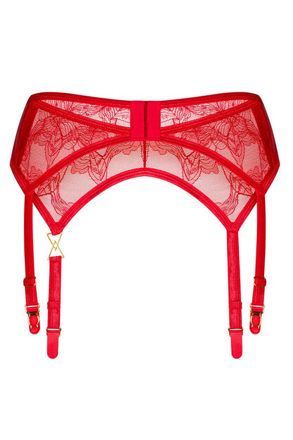 Porte-jarretelles rouge Aliosa par Obsessive