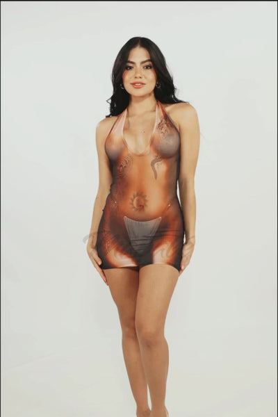 Robe imprimée Raw Energy