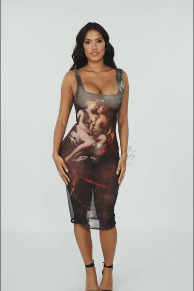 Robe imprimée Midnight Muse