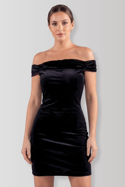 Robe velours noir Giulia