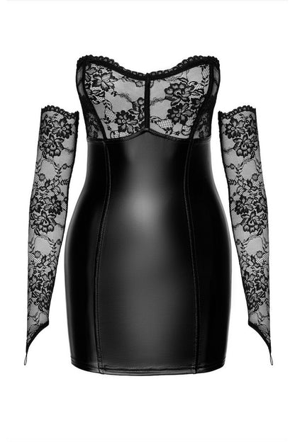 Robe burlesque F340 Harmonia par Noir Handmade