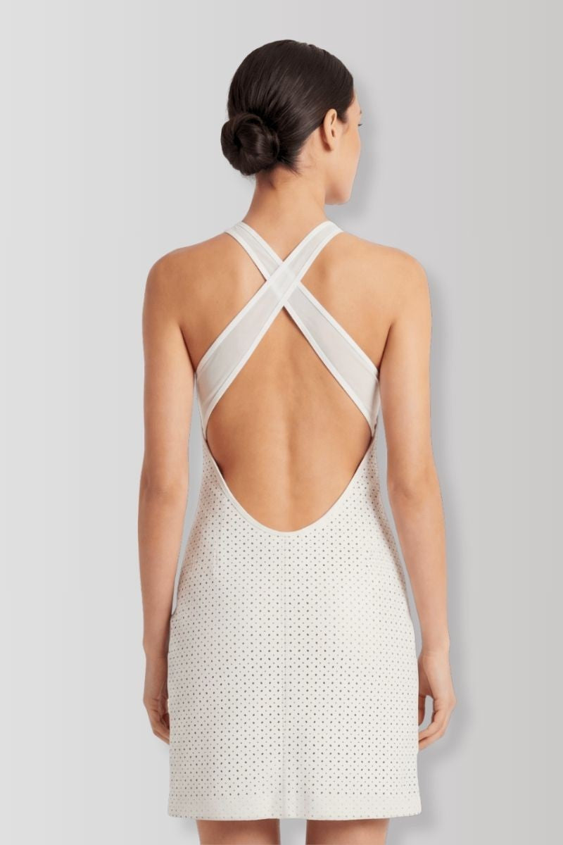 Robe wetlook blanc Margot