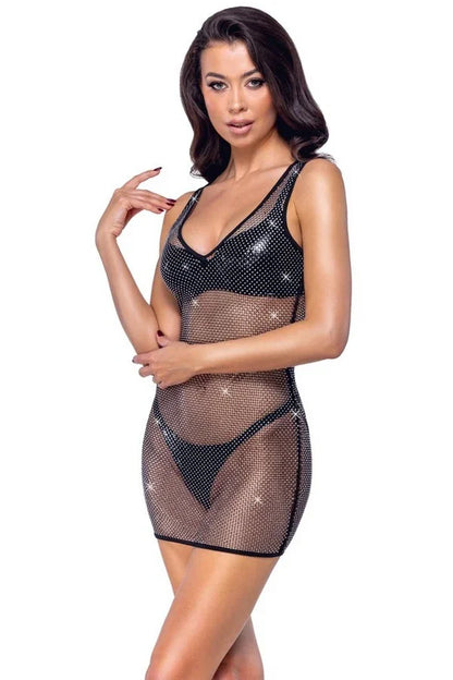 Robe strass transparente par Cottelli lingerie
