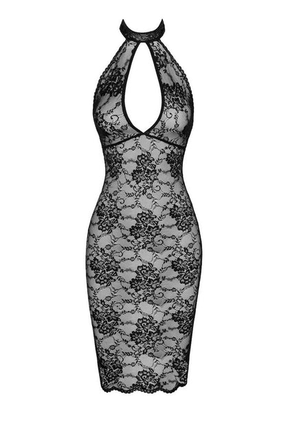 Robe transparente F338 Nocturne par Noir Handmade