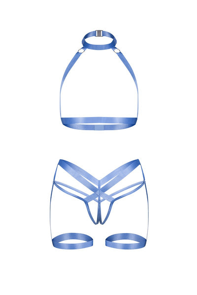 Ensemble harnais bleu Shaderi