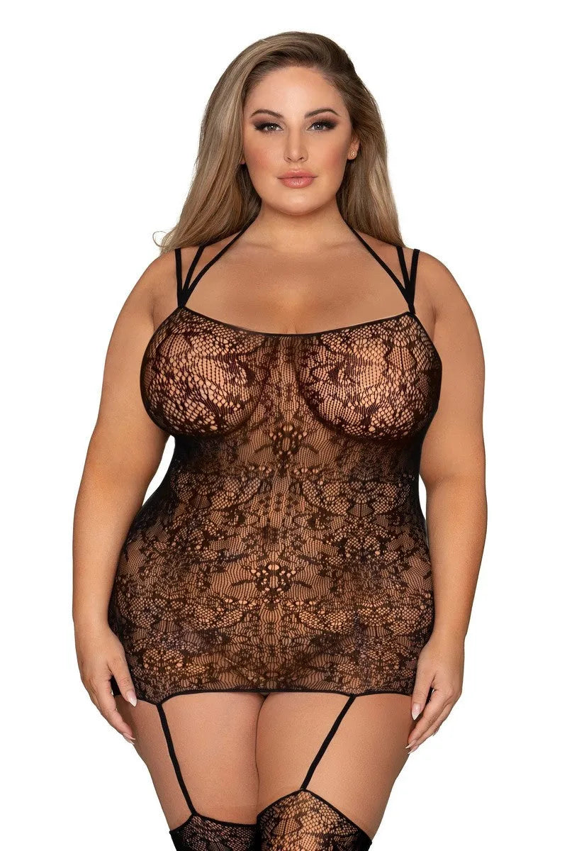 Combinaison résille Criss-Cross - LUXURY ALLEY dessous