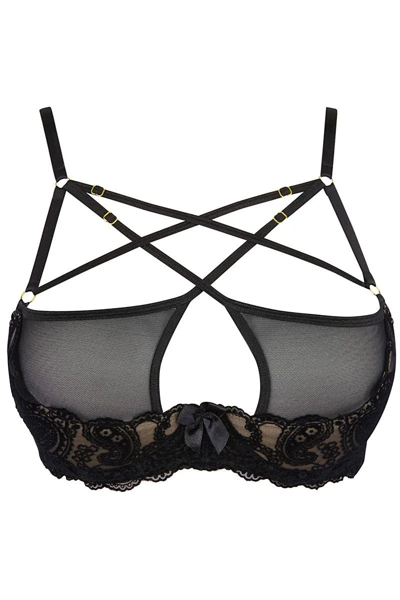 Redresse-seins noir V-10051 - LUXURY ALLEY dessous