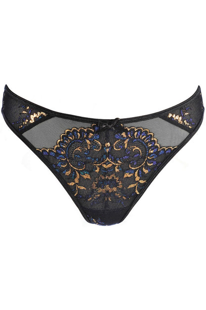 String bleu & or V-10388 - LUXURY ALLEY dessous