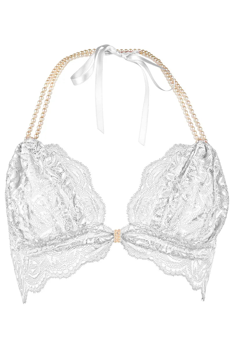 Soutien-gorge Bego's blanc - LUXURY ALLEY dessous