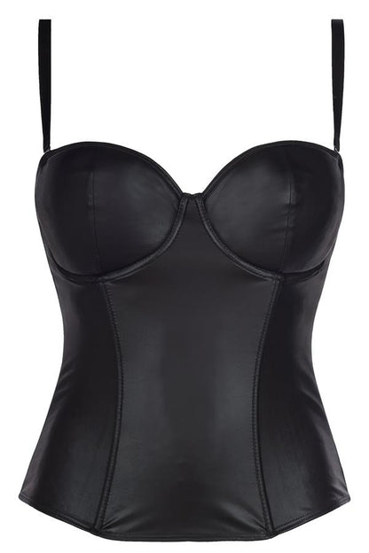 Corset wetlook V-8327 - LUXURY ALLEY dessous