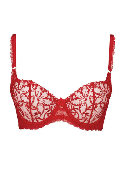 Soutien-gorge Vin Rouge V-6281 (reconditionné) - LUXURY ALLEY dessous