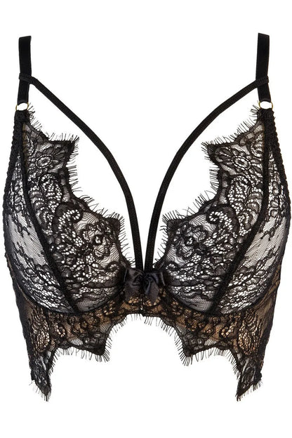 Soutien-gorge noir V-9501 - LUXURY ALLEY dessous