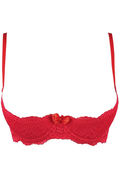 Redresse-seins rouge V-9801 - LUXURY ALLEY dessous