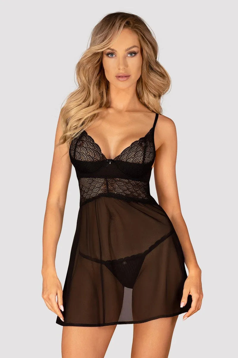 Babydoll transparent Chemeris par Obsessive