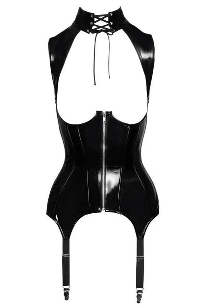 Corset vinyle seins-nus - LUXURY ALLEY dessous