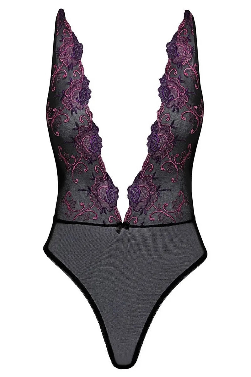 Body noir Florable par Kissable