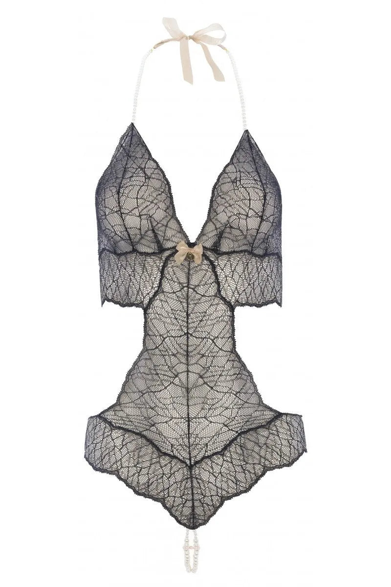 Body perles Sydney noir - LUXURY ALLEY dessous