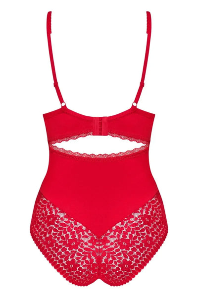 Body rouge Jolierose (XXL) par Obsessive