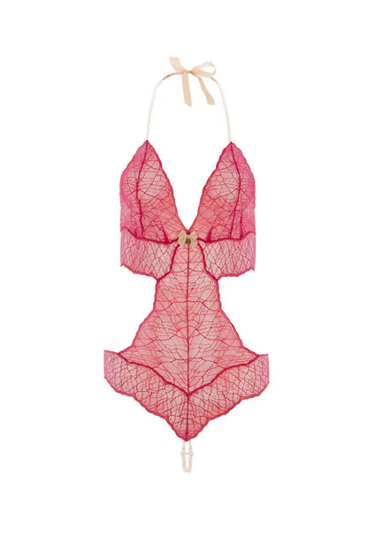 Body perles Sydney rouge - LUXURY ALLEY dessous