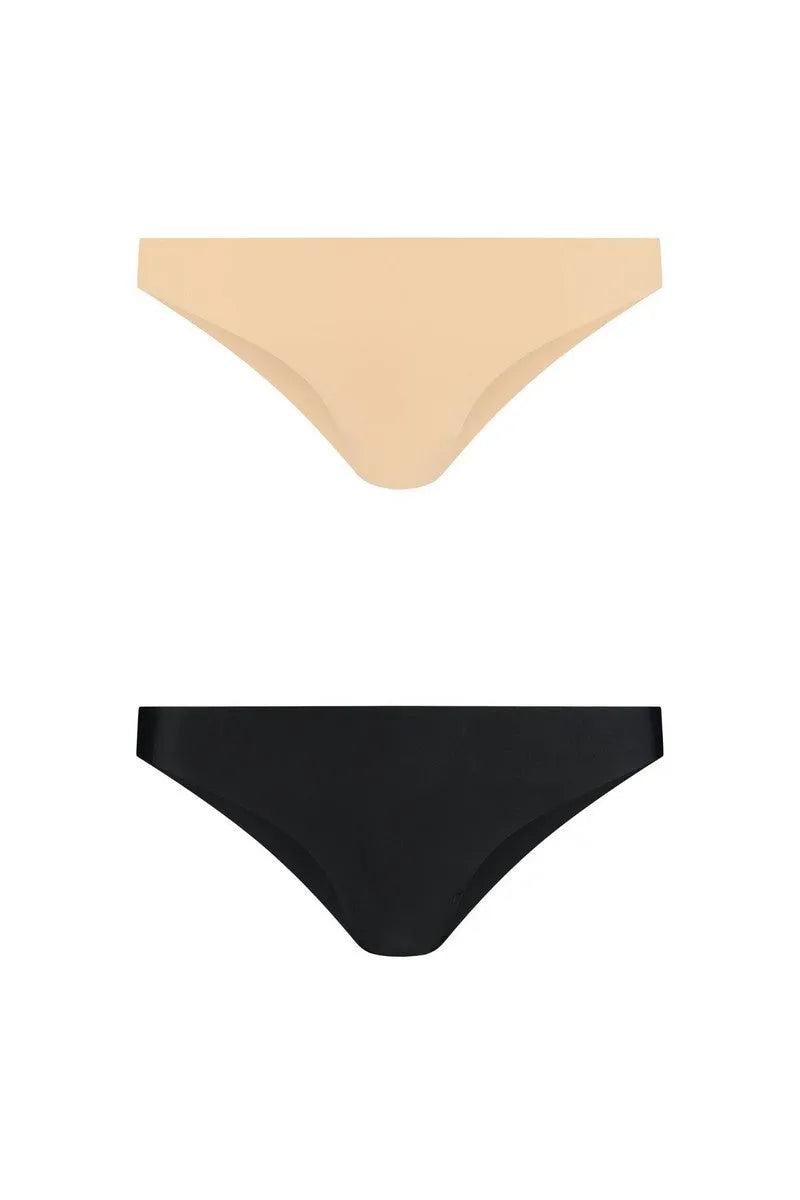 Brésilien sans couture - Lot de beige & noir - LUXURY ALLEY dessous