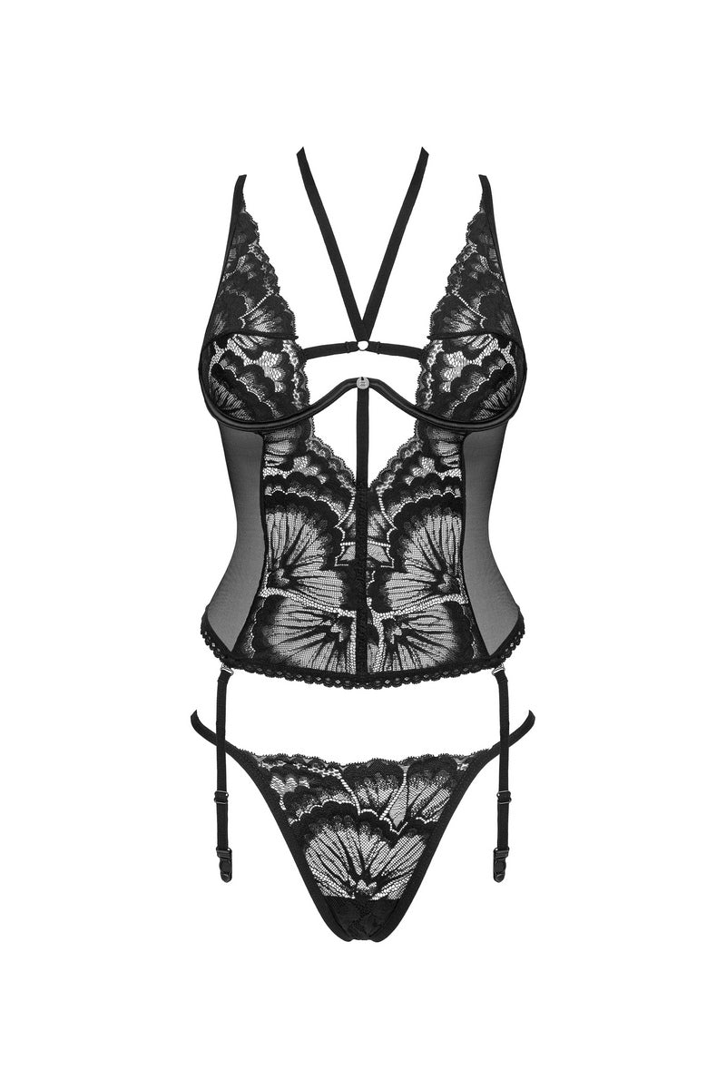 Corset dentelle Alessya par Obsessive