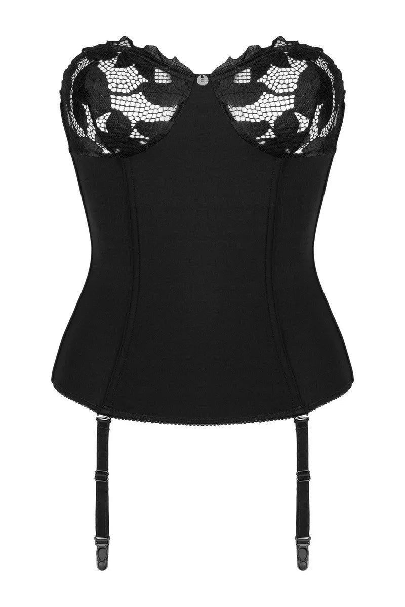 Corset noir Editya par Obsessive