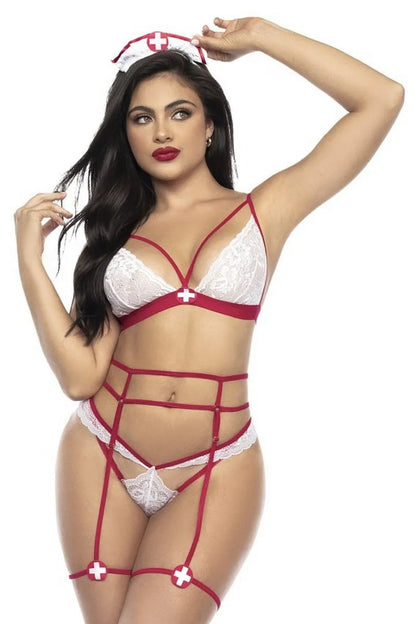 Costume d'infirmière sexy 4 pièces par Mapalé lingerie