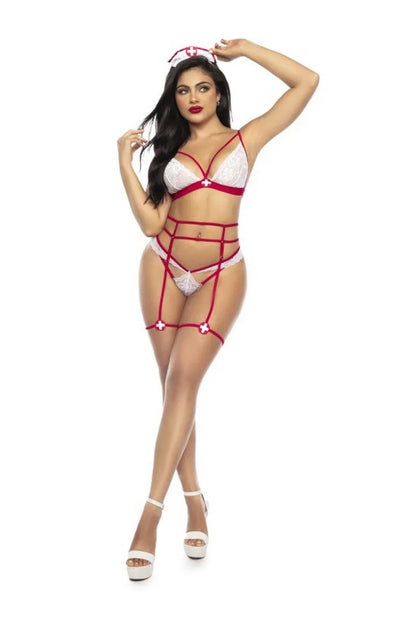 Costume d'infirmière sexy 4 pièces par Mapalé lingerie