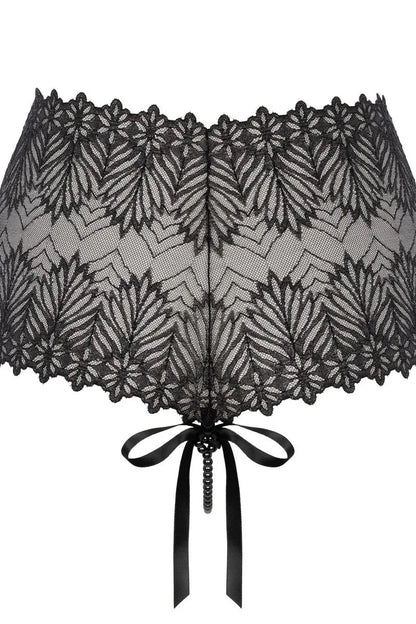 Panty Destinos perles noires - LUXURY ALLEY dessous