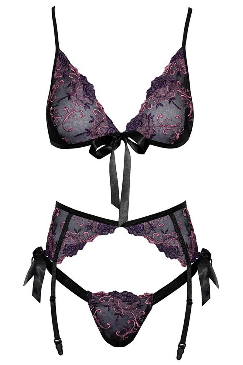 Ensemble noir Florable - LUXURY ALLEY dessous