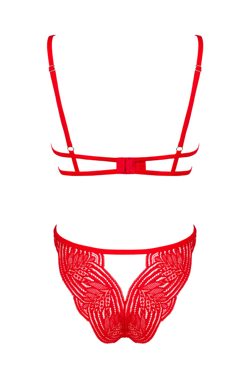 Ensemble rouge Mellania par Obsessive