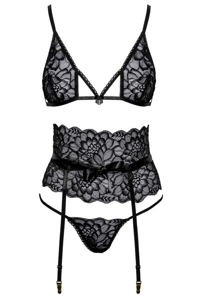 Ensemble noir Finesia - LUXURY ALLEY dessous