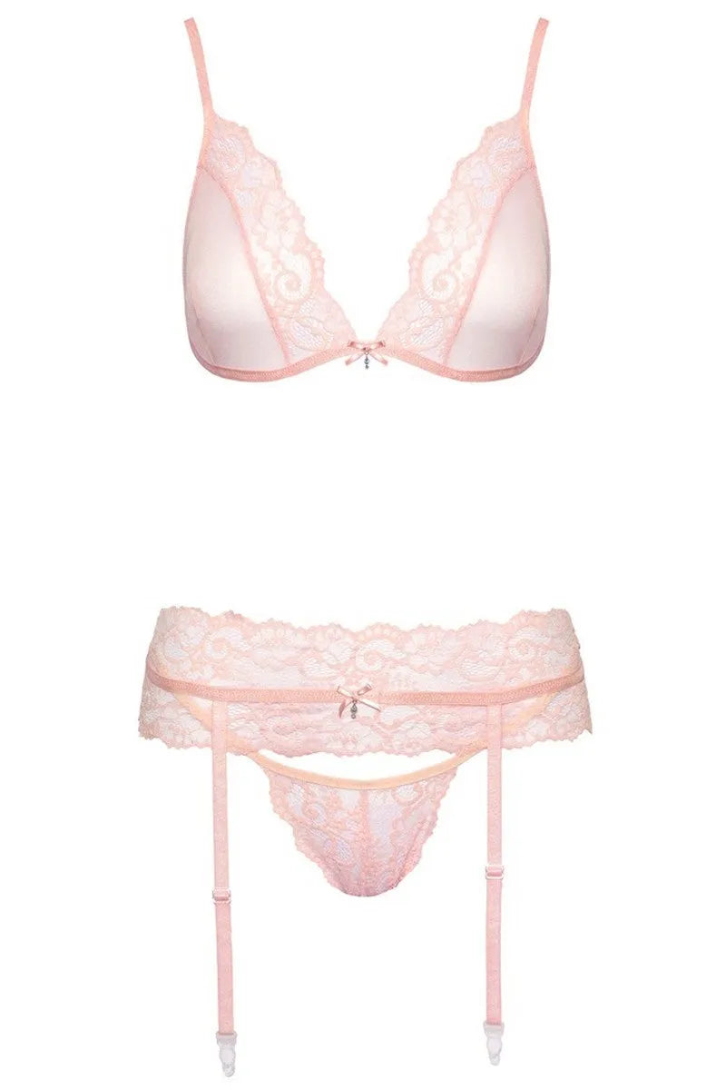 Ensemble rose Lovable - LUXURY ALLEY dessous