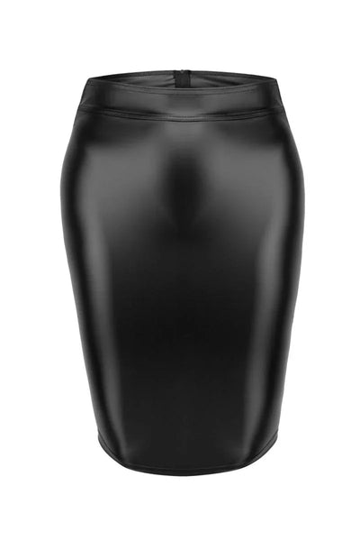 Jupe crayon wetlook F273 par Noir Handmade