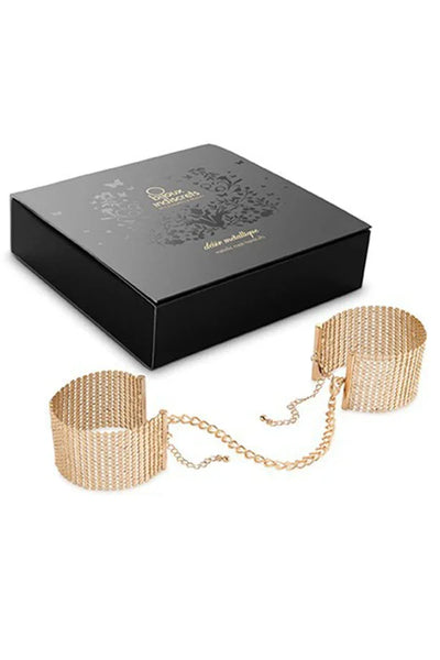 Menottes Désir Métallique dorées par Bijoux Indiscrets