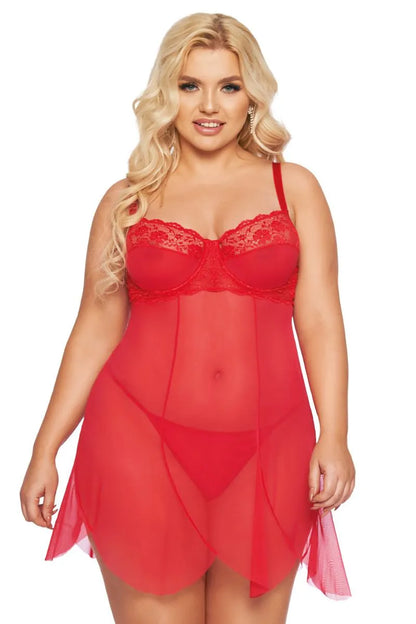 Nuisette rouge Carla par Softline