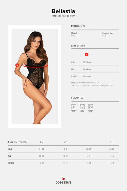 Body ouvert Bellastia - LUXURY ALLEY dessous