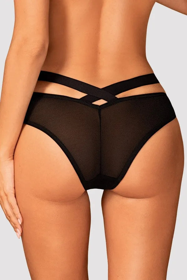 Pantie noire Brasica - LUXURY ALLEY dessous