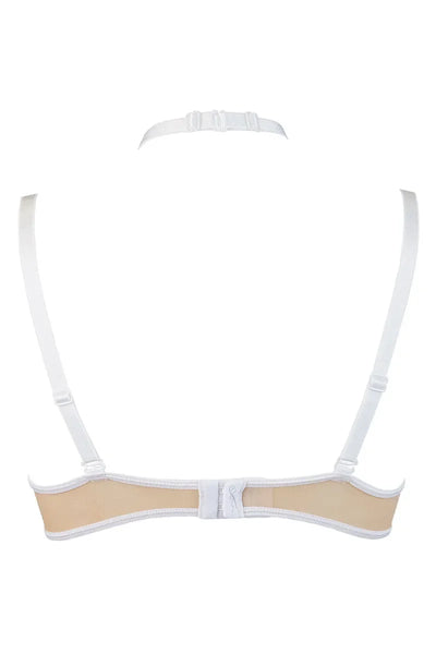 Soutien-gorge ouvert blanc V-9641 par Axami