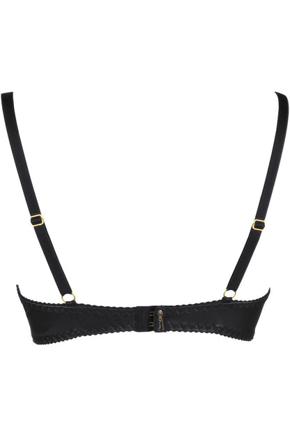 Redresse-seins zippé noir V-9871 par Axami