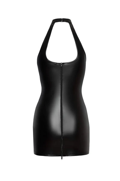 Robe ouverte & laçages F291 par Noir Handmade