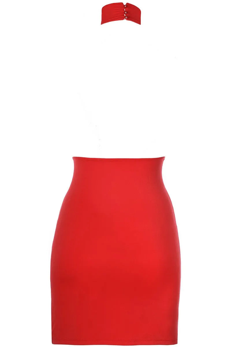 Robe rouge V-9139 par Axami