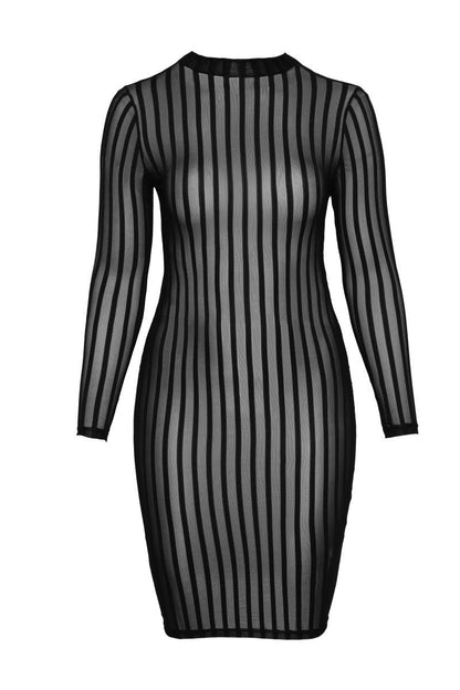 Robe transprente rayée F270 par Noir Handmade