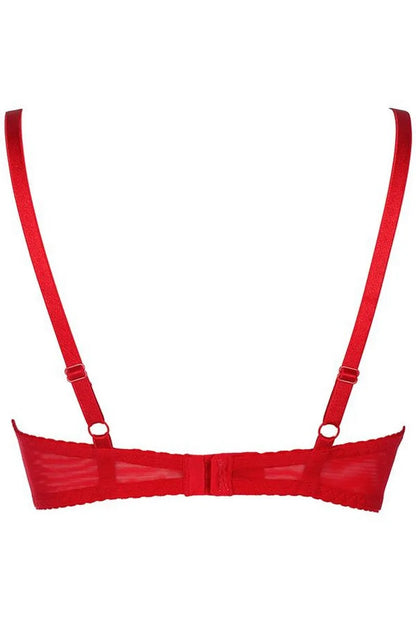 Soutien-gorge rouge V-8981 par Axami