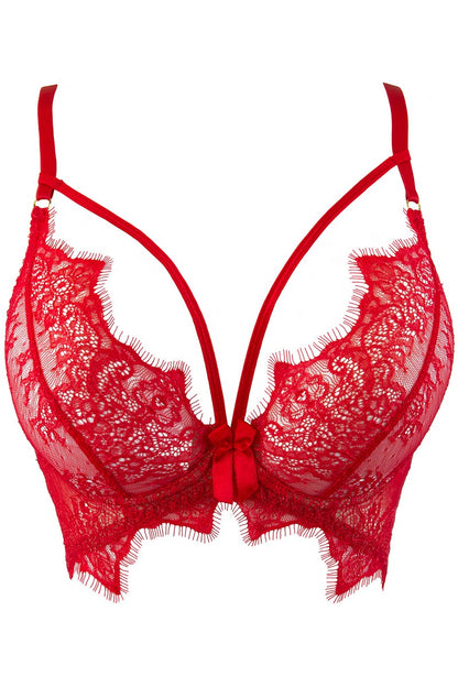 Soutien-gorge rouge V-9581 par Axami