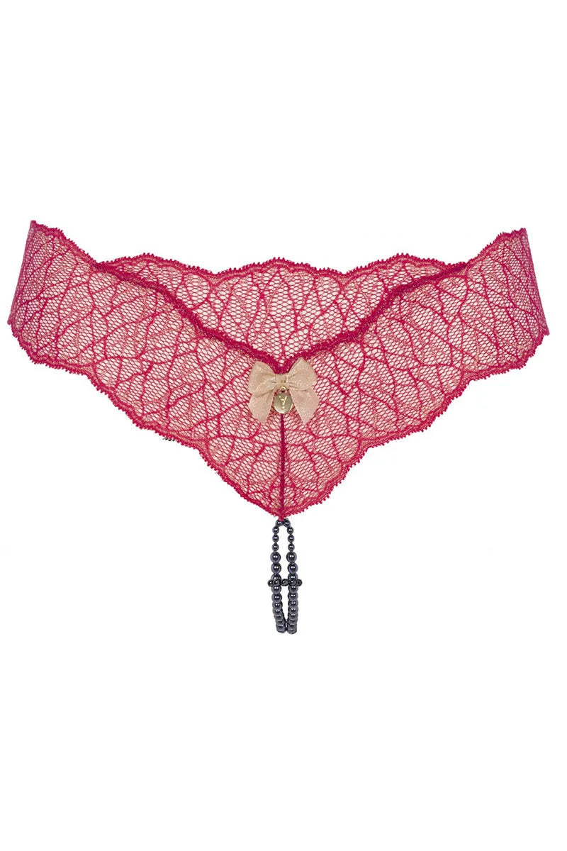 String Sydney Dark double rouge par Bracli