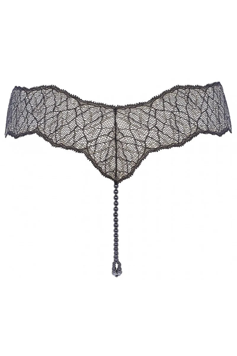 String Sydney Dark double noir - LUXURY ALLEY dessous