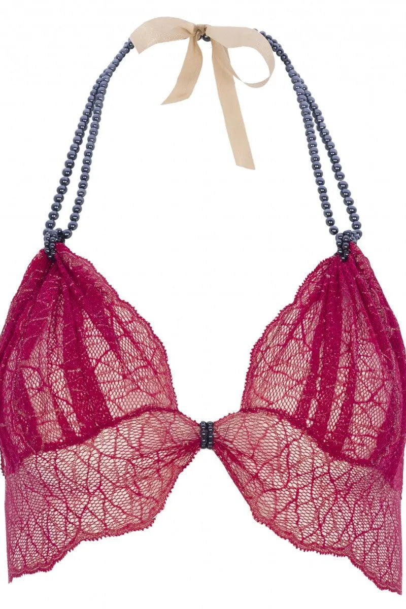 Soutien-gorge Sydney dark rouge - LUXURY ALLEY dessous